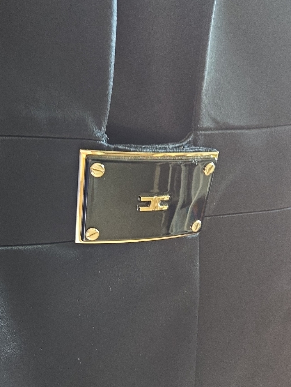 Elisabetta Franchi Black Blazer Size 44/US 8/Medium - Picture 3 of 16